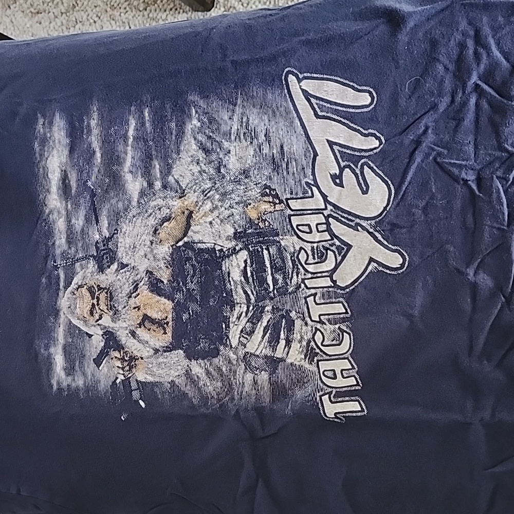 Men's XL Grunt Style Tshirt navy blue Tactical Yeti